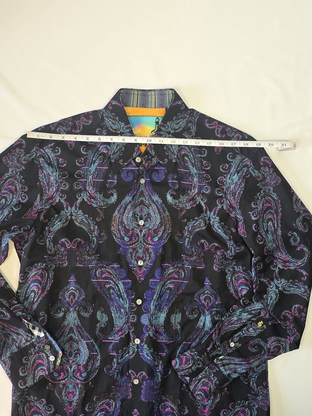 Robert Graham Paisley Long Sleeve Button Down Shirt - Men's Size M - Picture 4 of 16